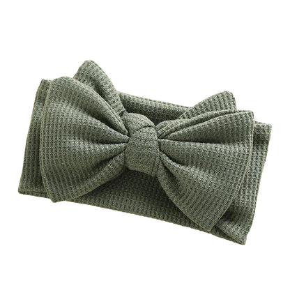 2022-06-01  Infant Baby Girl Bow Headband Cute Stretch Bowknot Sweat Hair Bands Clothing Accessories